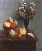 Still life with Flowers and Fruit Henri Fantin-Latour